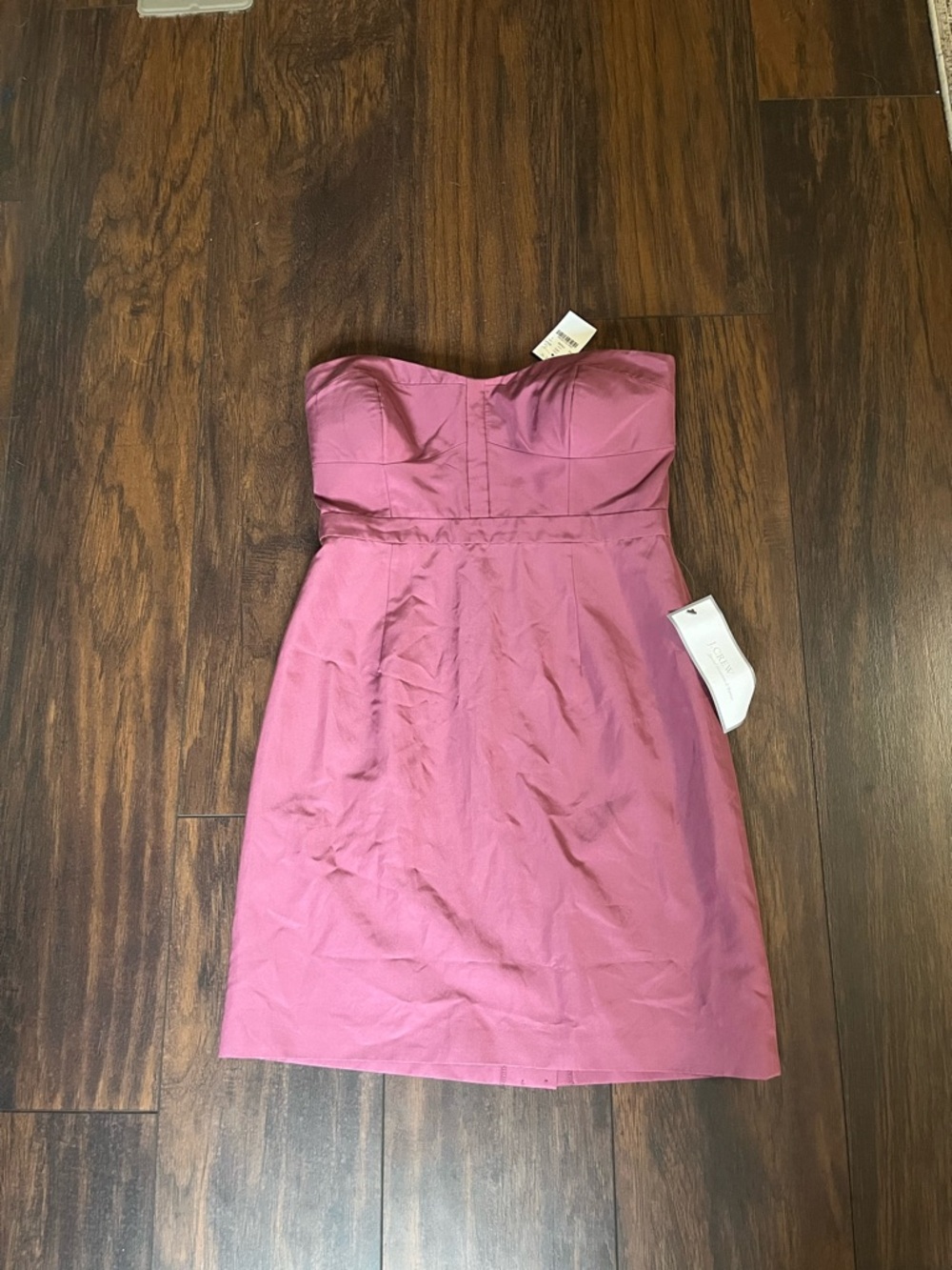 NWT J.CREW Bridesmaid Dress Size 6 Mauve Cotton Silk Sleeveless Style 30065